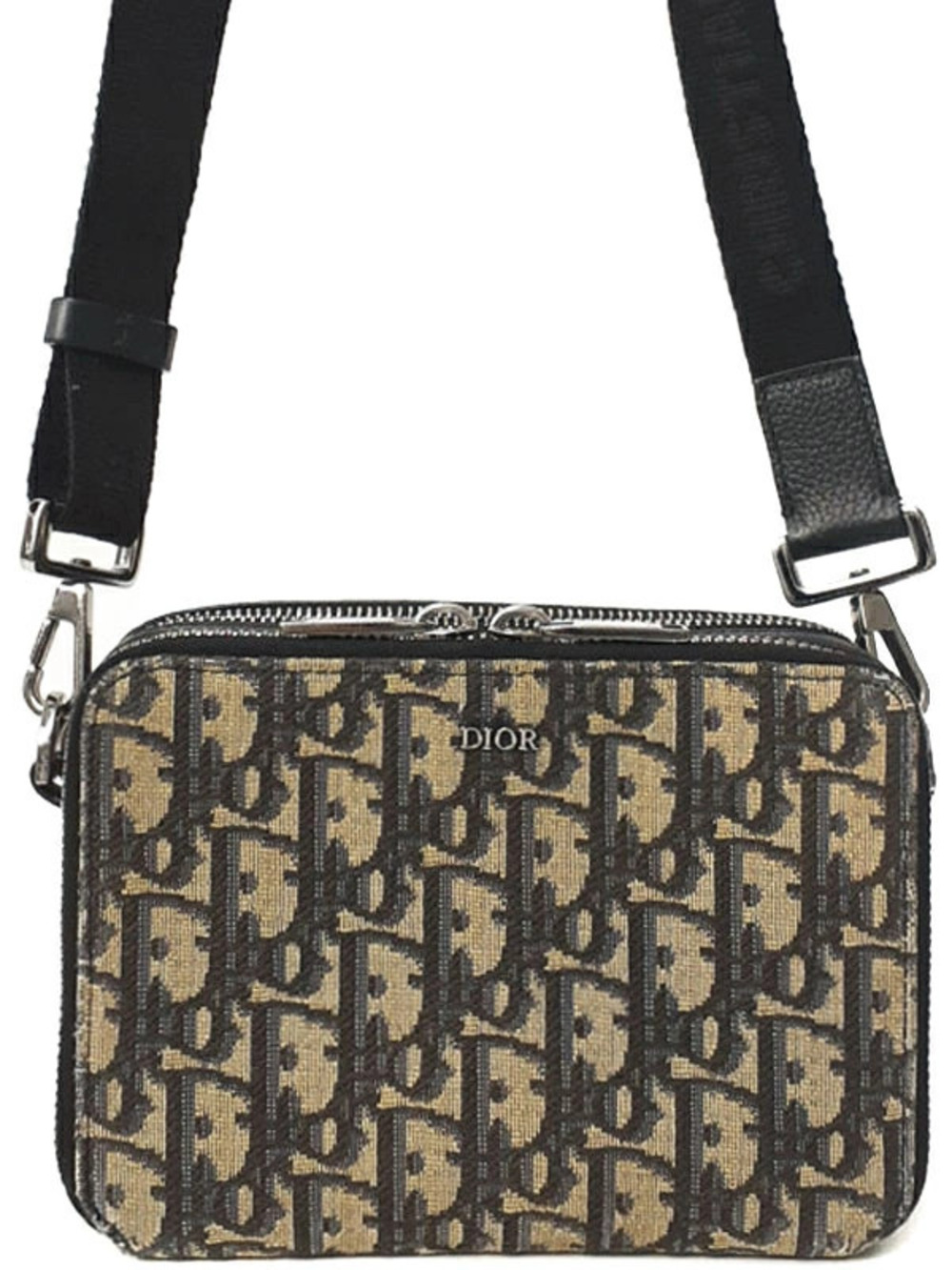 Christian Dior Oblique Pouch Clutch Shoulder Bag